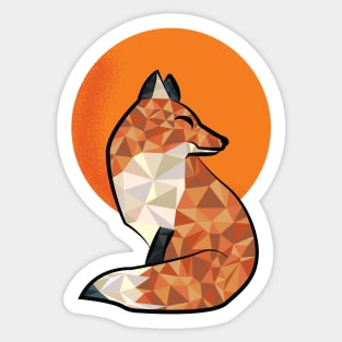 Peaceful Red Fox Sticker